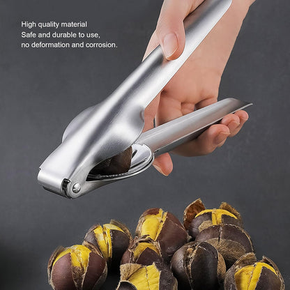 Clip Per Castagne in Acciaio Inossidabile Schiaccianoci Apri Sheller Pinza Utensili da Cucina Gadget Cracker di Frutti di Mare Strumenti Per Noci Pecan Noce