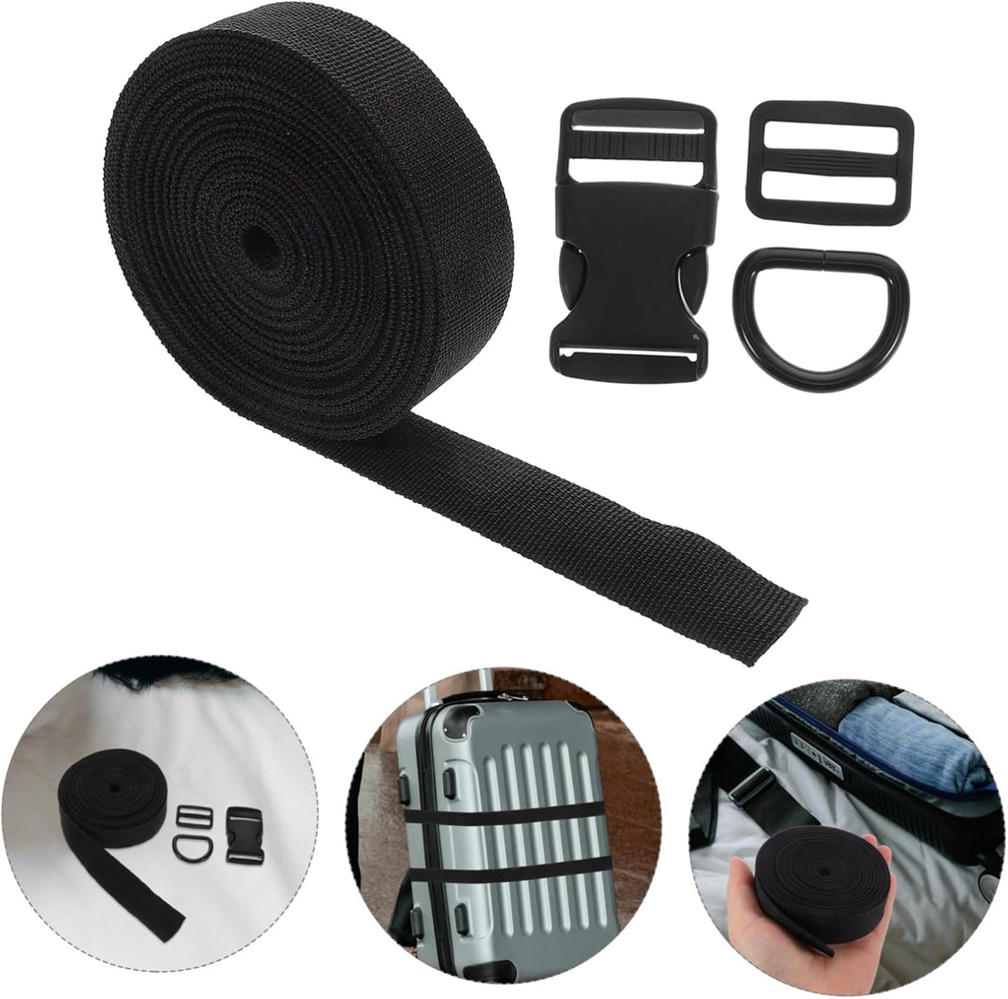 Angoily 1 Set Adjustable Luggage Strap Set Multi Functional System for Efficient Gear Management Secure Travel Companion for Outdoor Activities and Storage