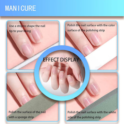 HANHOST Professional 9-Piece Nail File & Buffer Set - Multi-Grit Emery Boards (150、180、240、100/180、220/280、1000/4000) for Shaping, Smoothing & Shining - Natural/Acrylic/False Nails - Home & Travel Nail Care Kit