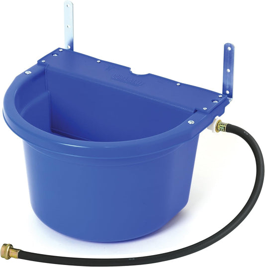 Little Giant® Automatic Animal Waterer | Float Controlled Automatic Waterer for Livestock | Heavy Duty and Durable | Made in USA | 4 Gallon | Blue