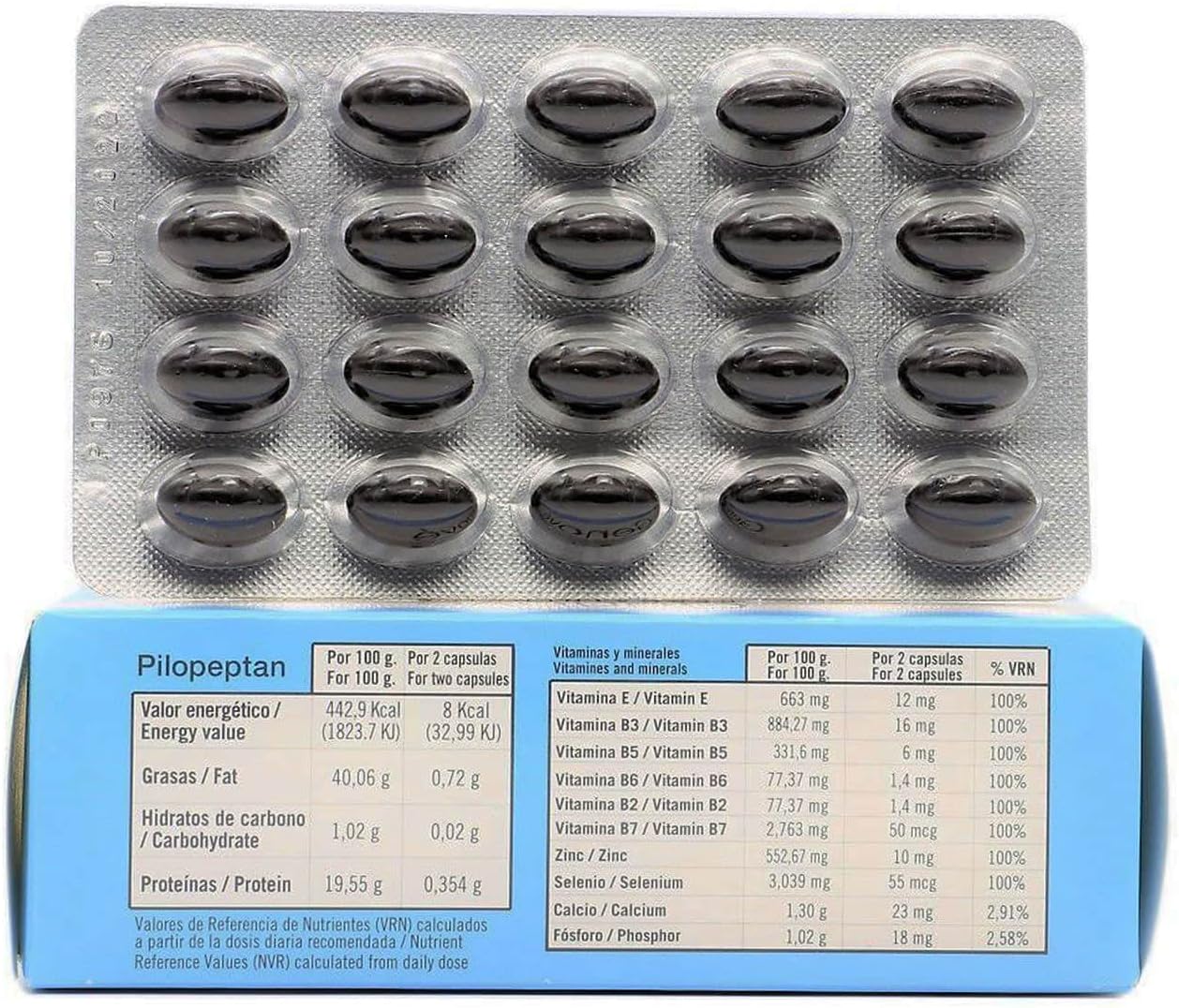 Genové 3 Pack Pilopeptan 60 Capsules - Oral Treatment to Stop Hair Loss - Hair Regrowth Treatment For Women and Men - Spain