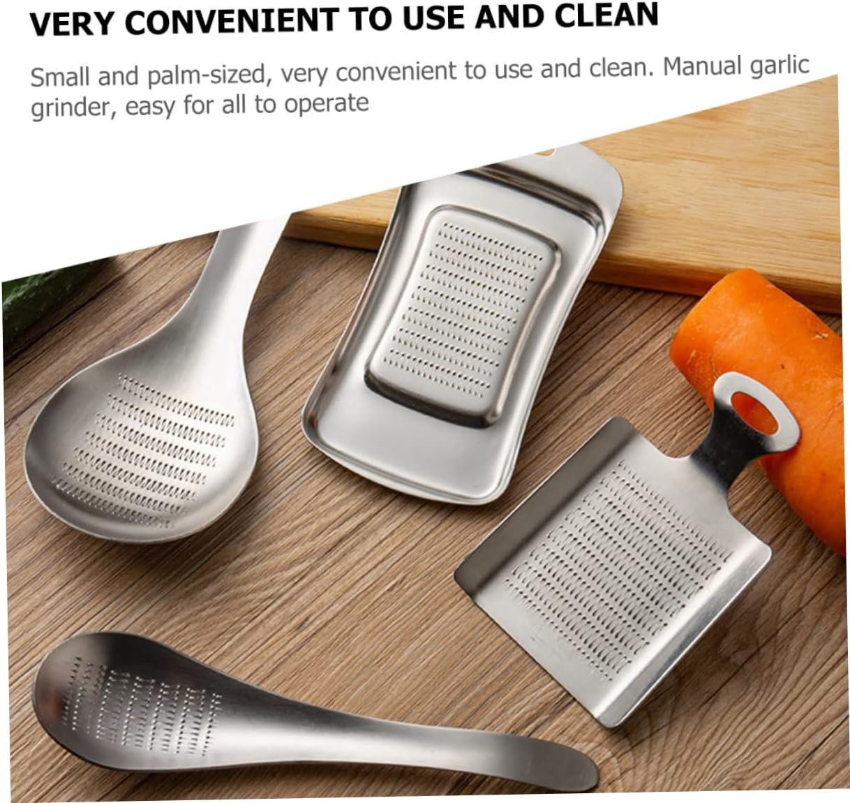 LALADEFIEE Food Prep Tool Heavy Duty Stainless Steel Grater Vegetable Fruit Shredder Easy Cleaning Storage