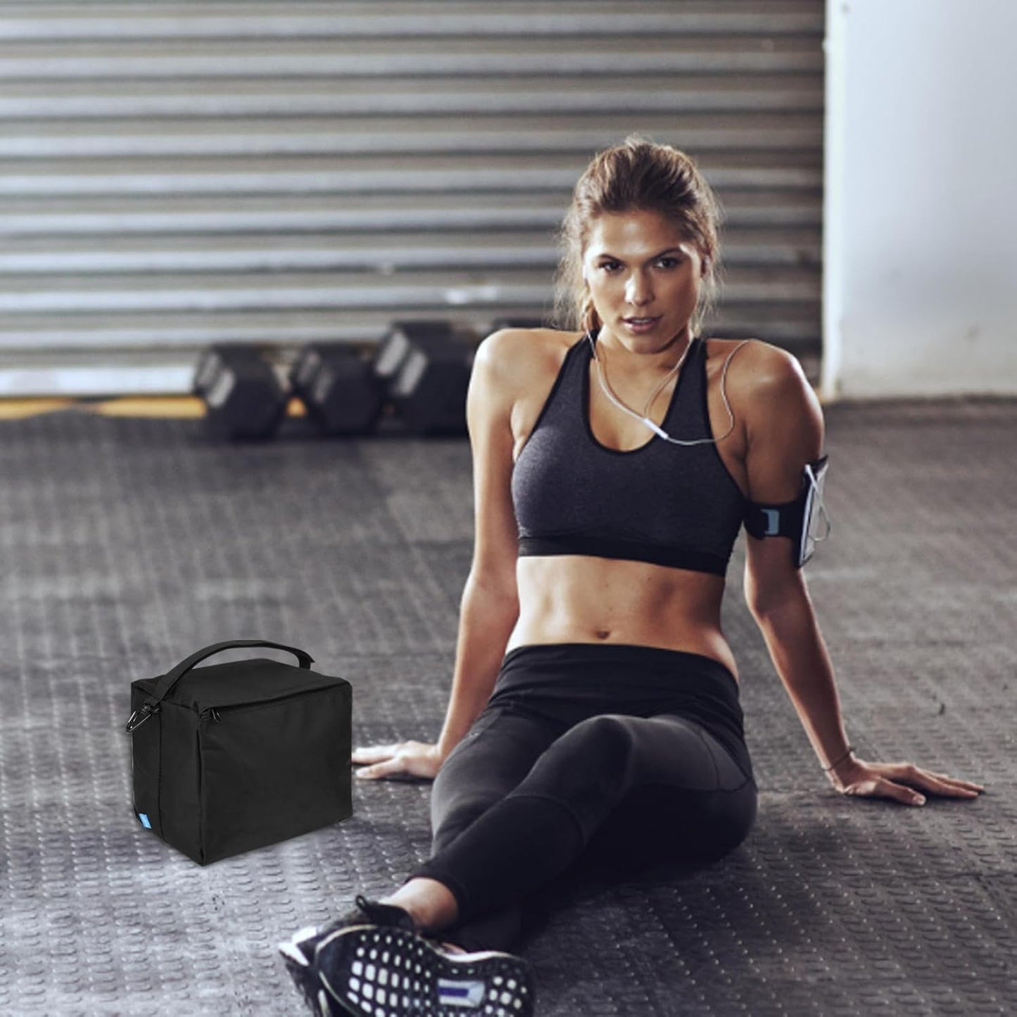 ccuzs Outdoor Gear Bag, Multi-Use Storage Sack, Sand Bag Organizer, Heavy-Duty Handles, Water-Resistant Fabric, Black, Ideal for Camping, Travel, Gym, Hiking, Backpacking