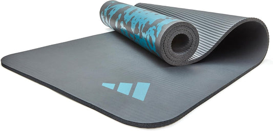 adidas Tie-Dye Yoga Mat with Carry Strap - 10mm Thick Exercise Mat, Non-Slip for Yoga, Pilates, Stretching, Fitness & Gymnastics, Yoga Accessories for Women, Home Gym & Workout Mat, Home Gym Equipment