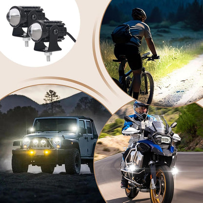Motorcycle Headlight, High Power Waterproof Bright Lamp, Adorable Compact Night Riding Visibility Light, Street Bike Security, Led Headlamp for Commuting and Dark Road Riding