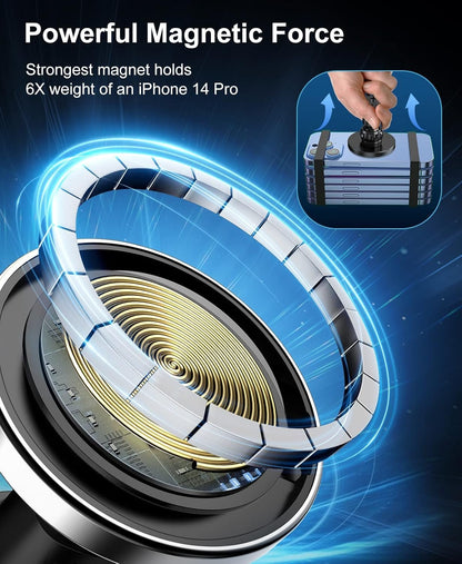 Beeasy Magnetic Wireless Car Charger, 15W, Car Wireless Charging, Car Phone Holder Compatible with Magsafe for iPhone 16/15/14/13/12 Series