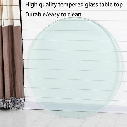 Round Glass Table Top, Long Lasting Clear Glass, Circle Tempered Glass Kitchen Table Top, Glass Table Top, Clear Circular Dining Table Top, Transparent Round, for Dining Table, Coffee Table (Size : 5
