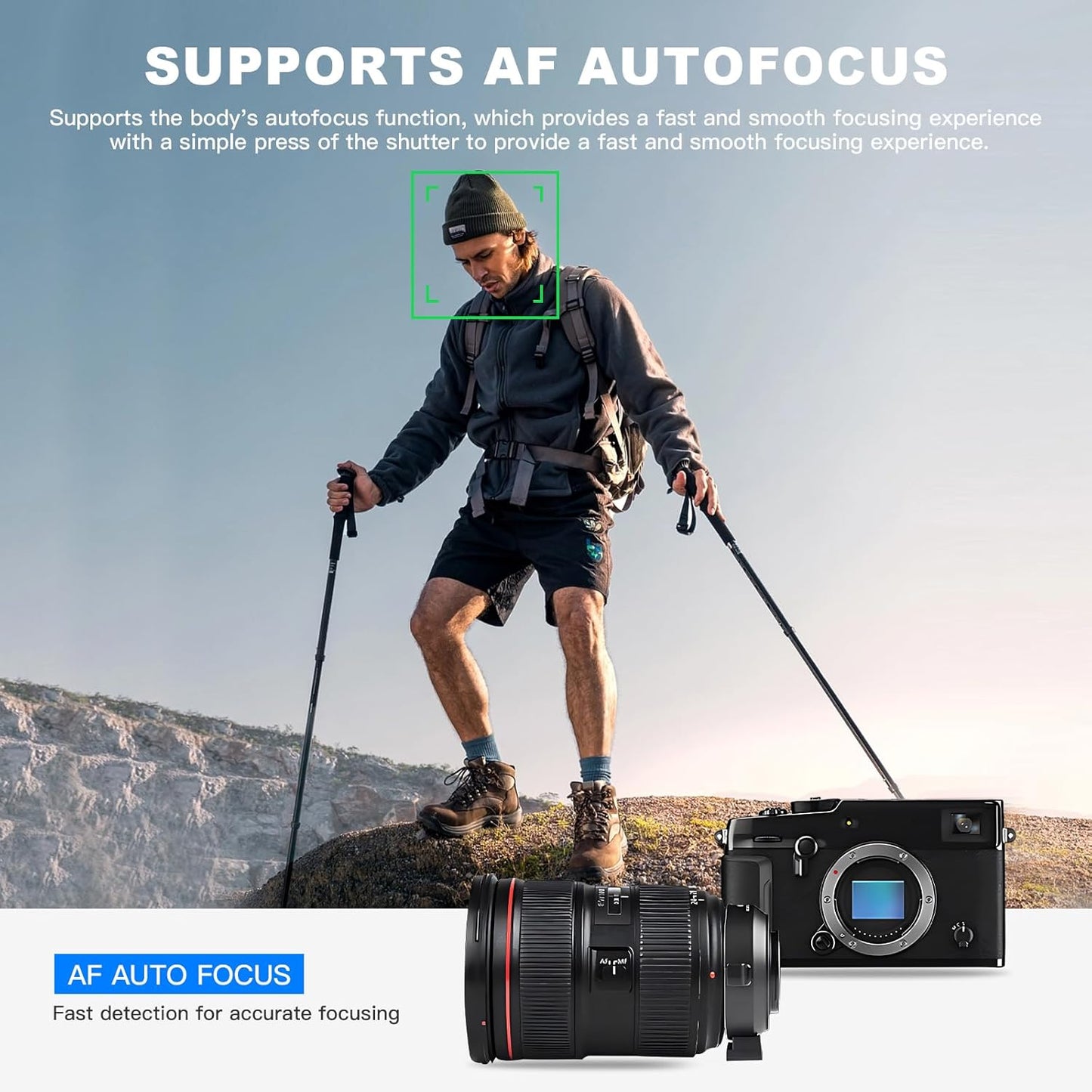 VILTROX EF-FX1 Pro Electronic Autofocus Lens Adapter EF-FX AF Adapter for Canon EF/EF-S Lens to Fuji X Mount X-H1 X-T5 X-T4 X-T3 X-T30 X-T100 X-E3 X-S10 X-E4