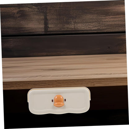 DOITOOL Under Desk Pull Out Drawer Organizer Multi Functional Storage Box for Office Supplies Fun Cartoon Design for Efficient Workspace Organization for Personal Items and Stationery