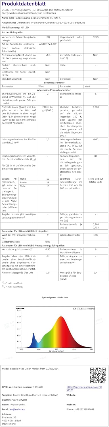 I-SHUNFA G4 1.2W LED Bulbs, AC/DC 12V, Warm White 3000K LED Bulb, Replaces 15W Halogen Bulbs, G4 110LM, Non-Dimmable Bulb, Stud Base Lamp, 10 Pack