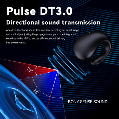 Wireless Earbuds Bluetooth V5.3 Clip-On Open Headphones with Charging Case Waterproof Earbuds Built in Mics Long Playtime High-Fidelity Stereo Earphone Noise Reduction Bluetooth Headsets for Sports