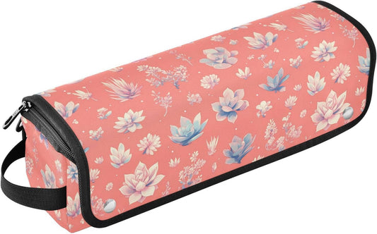 Borsa da viaggio per strumenti per capelli grasse carina e tappetino resistente al calore, borsa da viaggio organizer per utensili caldi e accessori per la cura dei capelli, essenziali da viaggio per