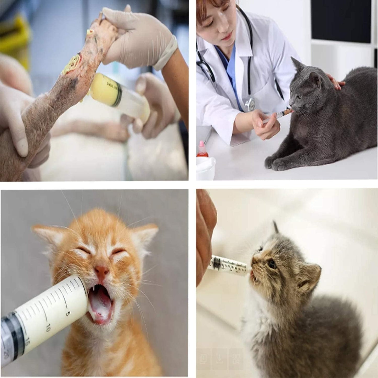 3pcs 60ml Syringe, Large Plastic Syringes with caps no needle for Scientific Labs, Measuring Liquids, Feeding Pets,Watering, Refilling,Oil or Glue Applicator