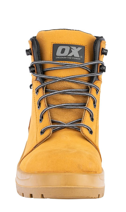 OX Tools Nubuck Leather Safety Boots-Size 13, OX Attitude Honey-Nubuck Leather Safety Boots, Size 44, Honey, UK, Honey