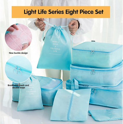 12 Set Packing Cubes: Complete Travel Storage System | Lightweight Luggage Organizers with Shoe, Toiletry & Laundry Bags for Effortless Travel (Beige2)