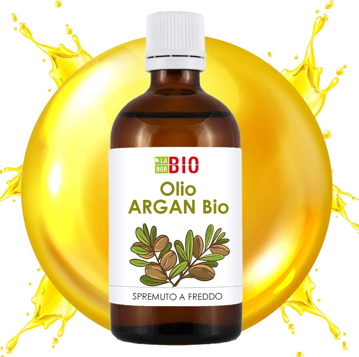 Organic Argan Oil 100% Pure Cold Pressed 50 ml – Body and Hair Wellness – Laborbio