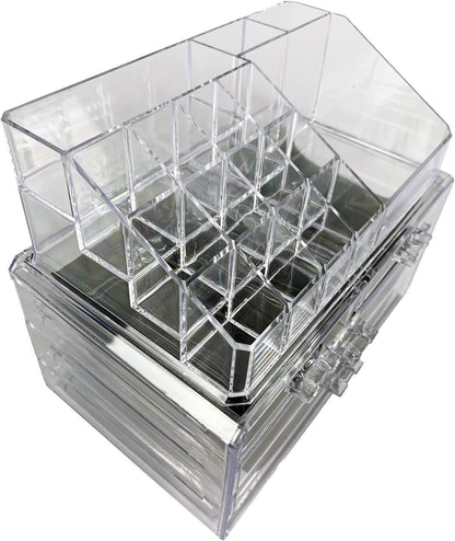 tempo di saldi Transparent Organiser for Cosmetic Accessories, Ideal for Make Up Products