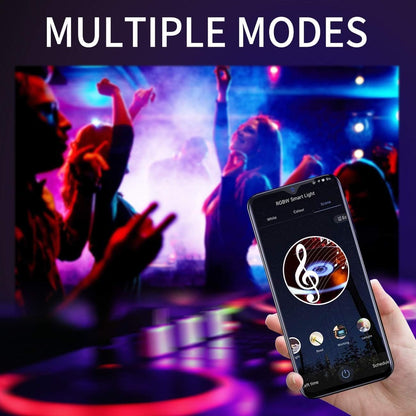 ANWIO Smart Light Bulb 2 Pack, A19 Smart LED, Work with Alexa, Google Light Bulbs, Smart Life Bulbs, Tuya App, Colour Changing Light Bulb, WiFi & Bluetooth No Hub Required，8.5W (60W Replacement)