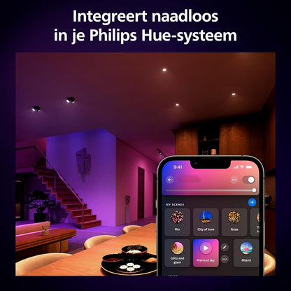 Philips Hue GU10 Smart Lamp, White and Coloured Light, 1 Pack, Bluetooth Compatible, Voice Control with Alexa, Apple Home and Google Assistant