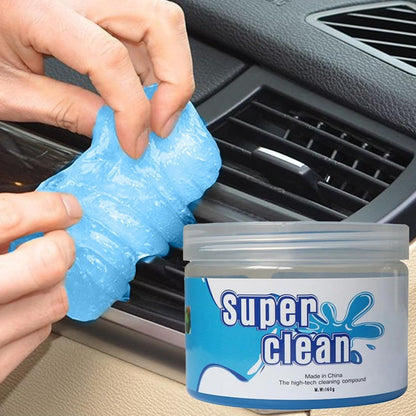 Gungtj Car Cleaning Gel, Automotive Detailing Tool, Reusable Interior Dust Remover, Easy-Clean Formula, Vents, Dashboard, Console, Steering Wheel, 160g
