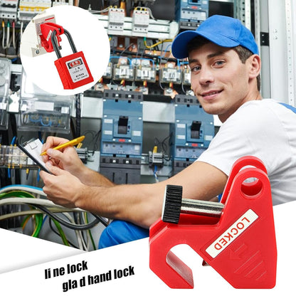 Breaker Lock, Isolation Lockout Device, Home Distribution Box Lock, Durable Safety Tool, Easy to Use, Best for Factory, Electrical Lockout, Maintenance Protection