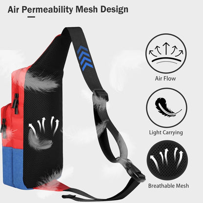 Cute Travel Bag for Nintendo Switch/2/Lite/OLED, Small Sling Portable Waterproof Backpack Carrying Crossbody Shoulder Chest Gaming Bag Case for NS SD Console Dock Joy-Cons Accessories Storage