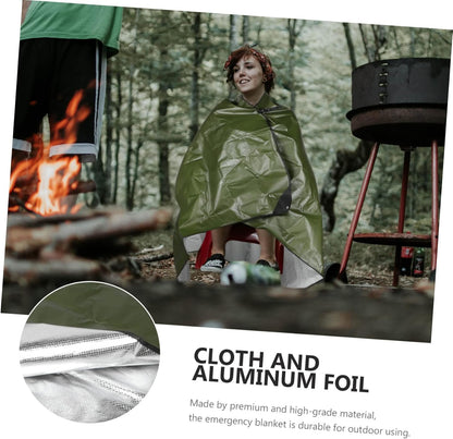 Mipcase Thermal Emergency Blanket Thicken Insulation Awning for Tent Survival Gear Outdoor Mat for Camping Hiking Picnics and Emergency Situations