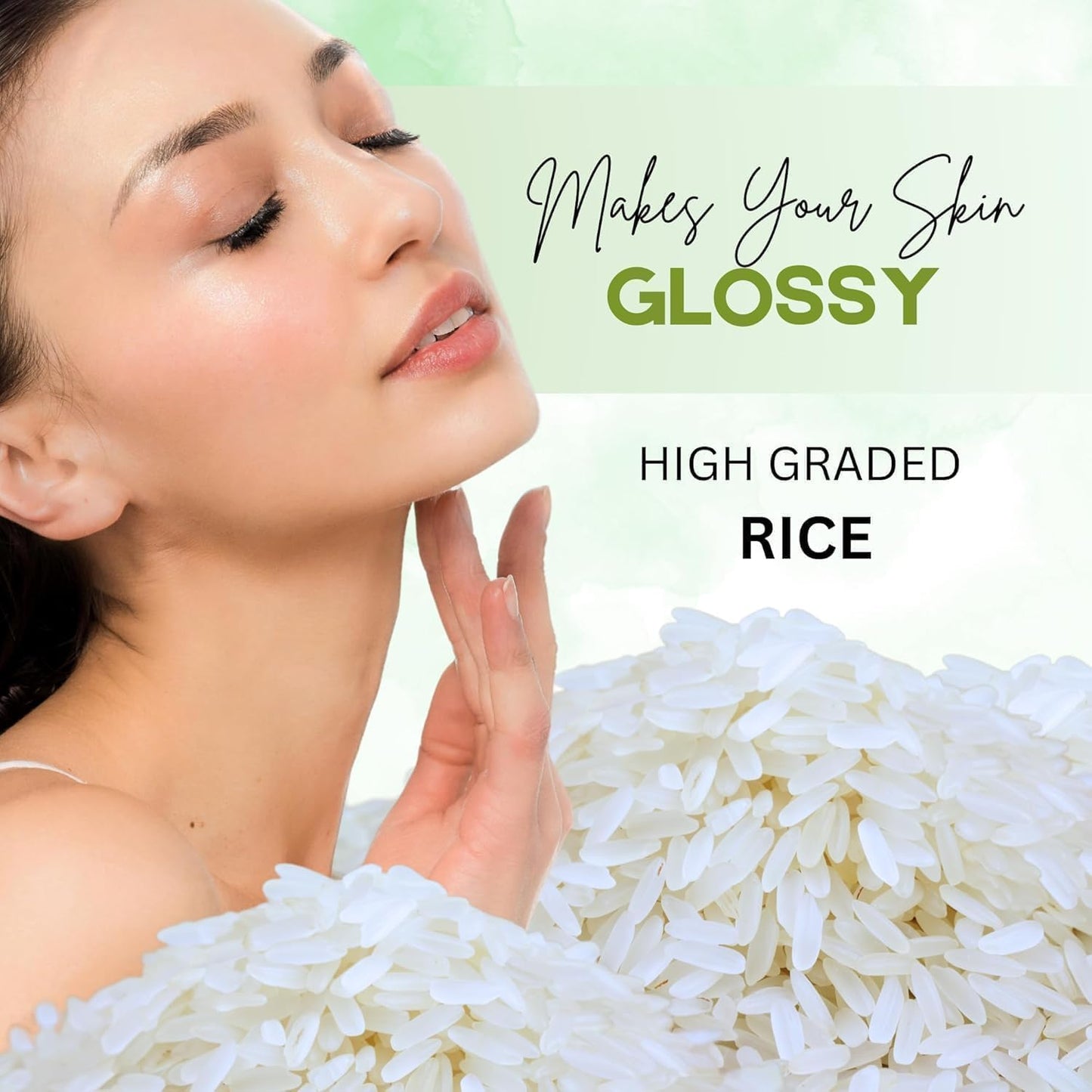 NACHT Rice Powder Mask - Brightening & Smoothing | Rice Mask - Natural Exfoliation, Oil Control, and Pore Minimizing | Anti-Aging & Hydrating Skincare - 100g