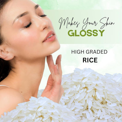NACHT Rice Powder Mask - Brightening & Smoothing | Rice Mask - Natural Exfoliation, Oil Control, and Pore Minimizing | Anti-Aging & Hydrating Skincare - 100g