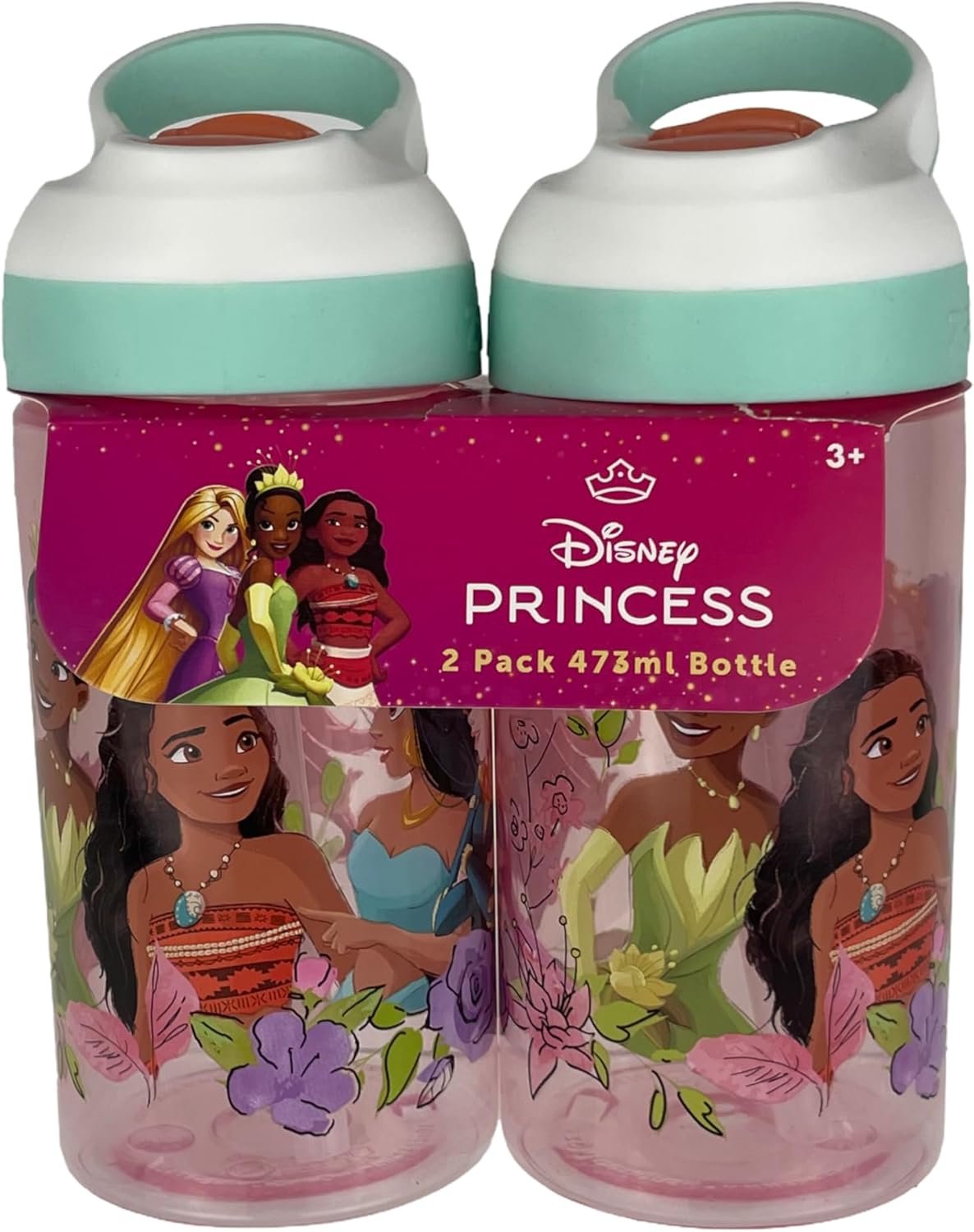 Disney Princess 473ml Bottle - 2 Pack