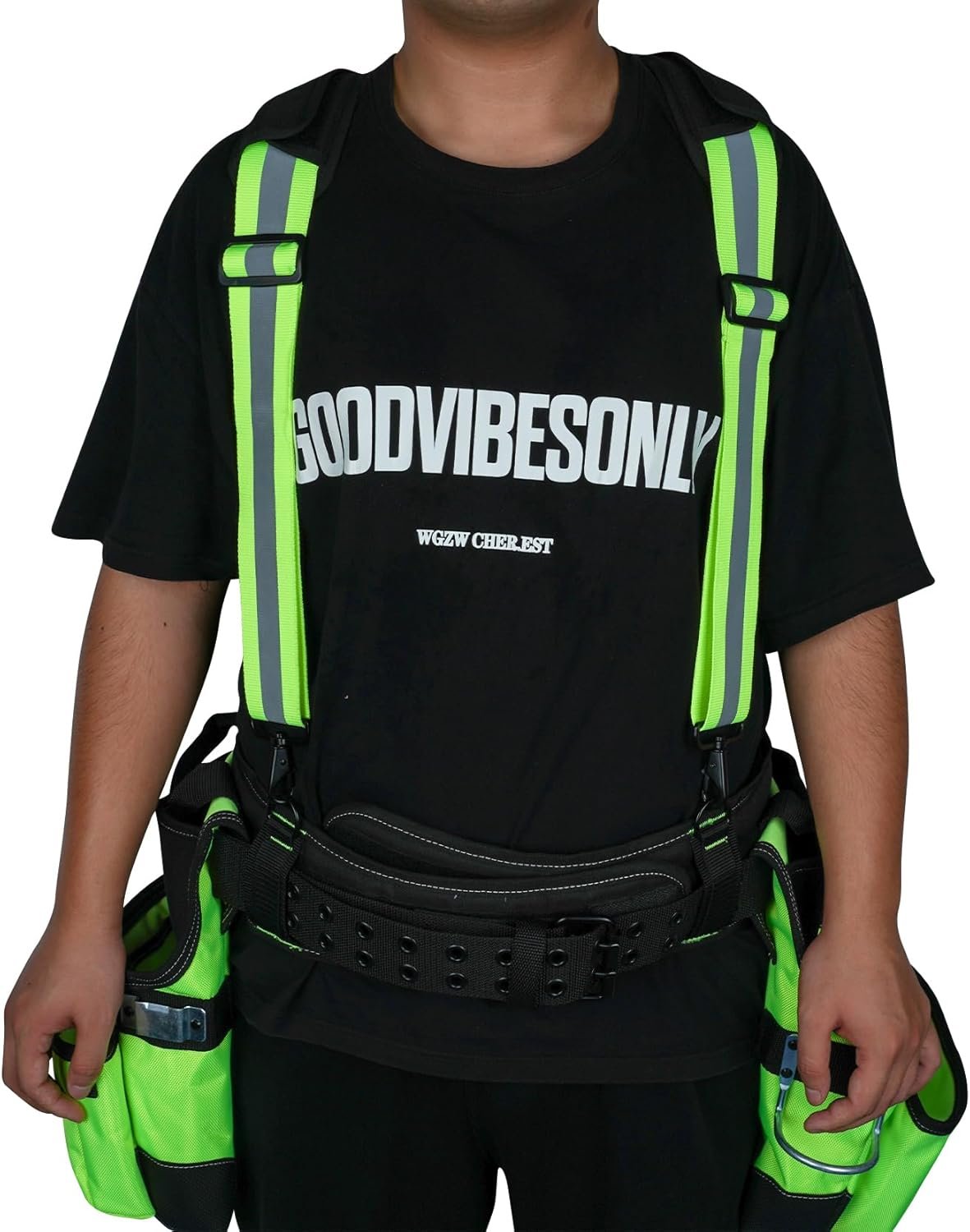 MELOTOUGH Tool Belt Suspenders Tool belt Harness for Heavy Duty Work belt with Movable shoulder Pads