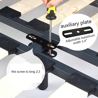 Sqxaldm Adjustable Sofa Bed Legs 18-33 cm Legs for Slatted Base Metal Bed Feet Retractable Legs for Personal Furniture DIY Furniture Leg Colour: Black (2 Pieces)