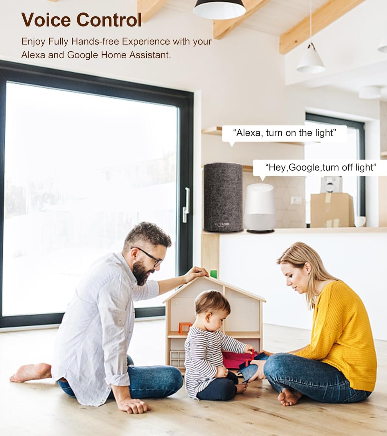 4CH Zigbee Mini Smart Switch Relay Module Support 2 Way Control Switch for Smart Home Automation, Compatible with Alexa