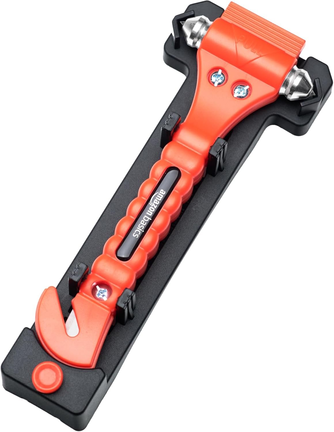 Amazon Basics Emergency Seat Belt Cutter and Window Hammer Tool, Car Accessories, 2 Pack