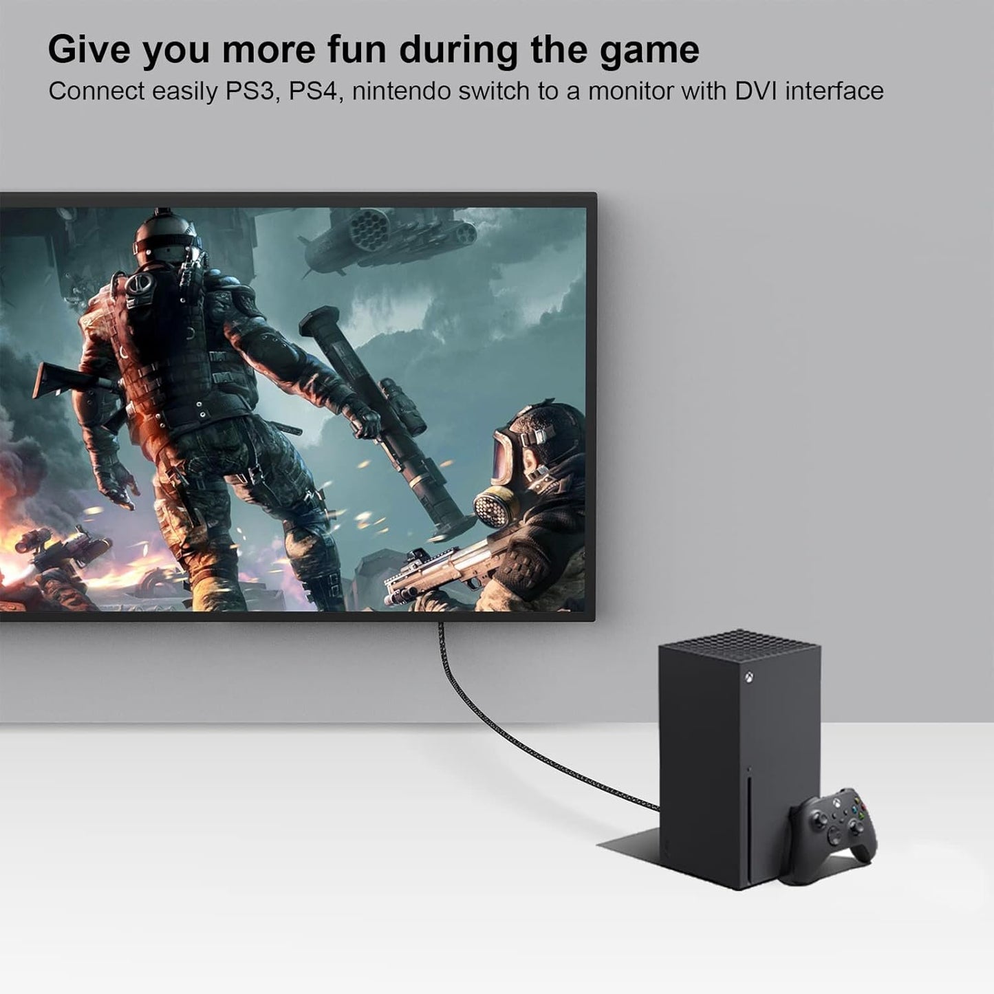 DVI to HDMI, BENFEI Bidirectional DVI (DVI-D) to HDMI Male to Female Adapter with Gold-Plated Cord 2 Pack