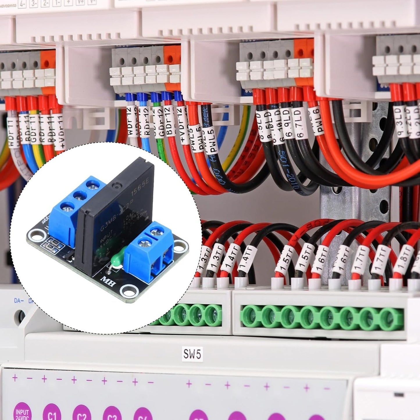 MECCANIXITY 2 Pcs DC 5V 1 Channel Relay Module Switch Board Shield 2A Low Level Trigger for Electronics Industrial Home Automation