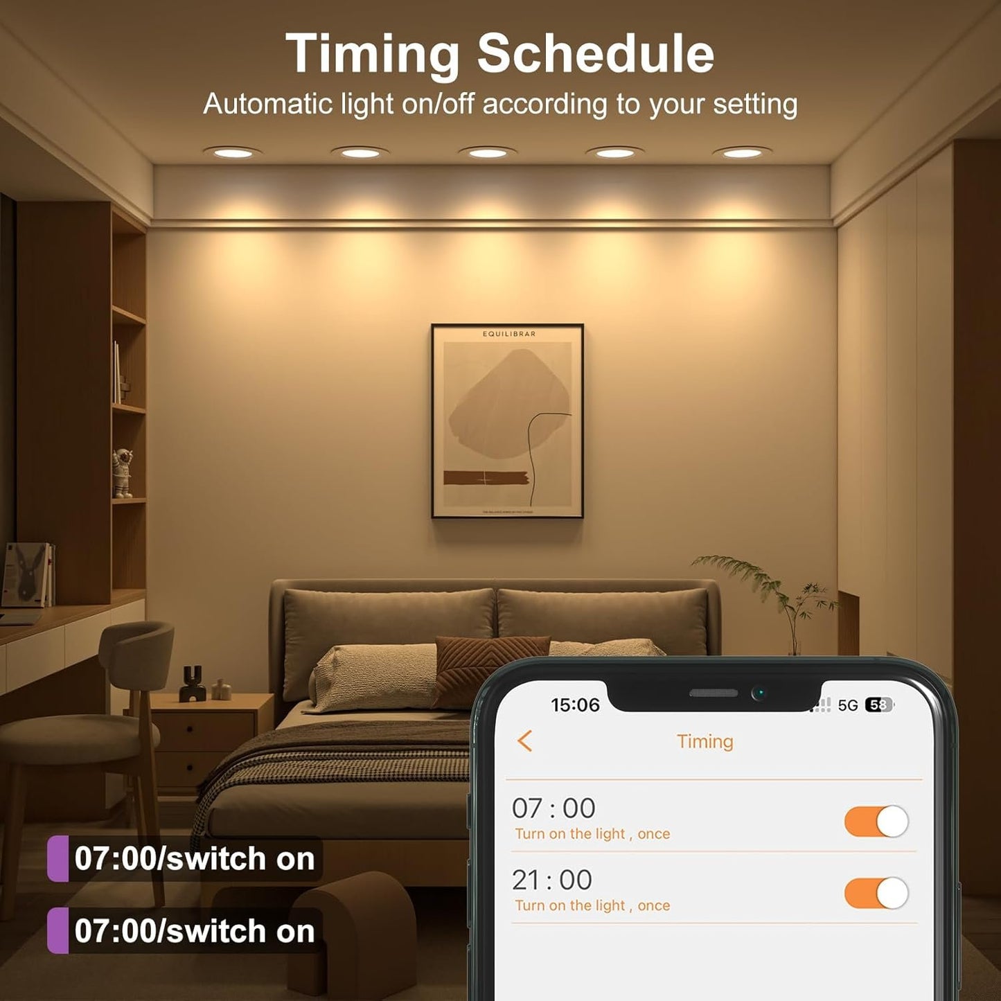 Smart LED Can Lights,12Pack Retrofit LED Recessed Lighting,5/6inch 13W 1050LM RGB Color Changing Downlight,Compatible with Alexa,Bluetooth APP Control,for Bedroom Kitchen Living Room