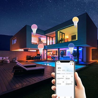 Generico Color Changing Smart Light Bulbs, Wireless LED Bulbs for Living Room and Bedroom, Dimmable RGB WiFi with 16 Million Colors, Music LED Bulb for Custom Lighting Experience