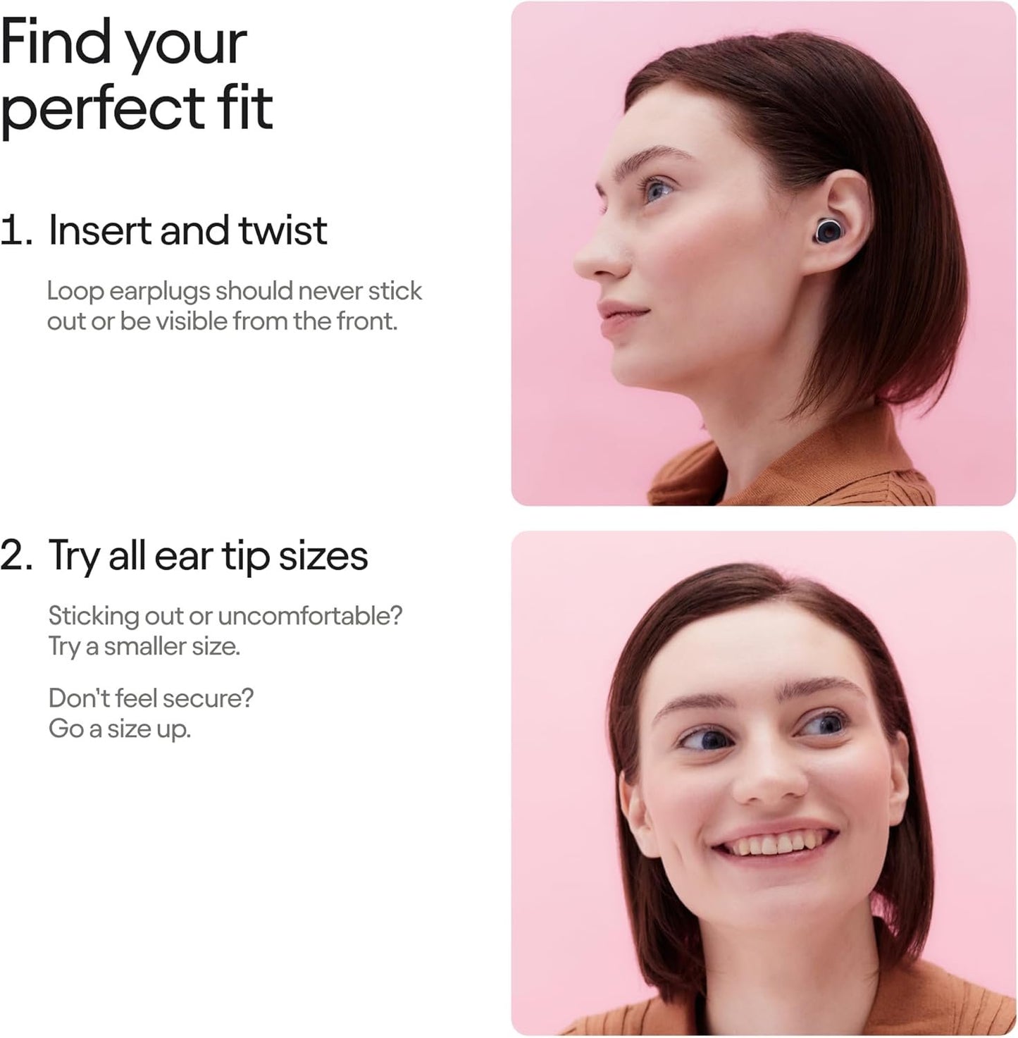 Loop Experience 2 Plus Ear Plugs – Stylish Certified Hearing Protection for Concerts & Festivals, Live Events, Sports, DJs & Nightlife – 17dB Noise Reduction, (High-Fidelity) + Mute for extra coverage