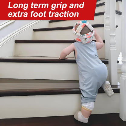 WELSTIK Anti Slip Invisible Tread Tape - Best Friction, Grip, Safety, Abrasive Adhesive for Stairs, Indoor, Outdoor - 5cm x 5m, Clear