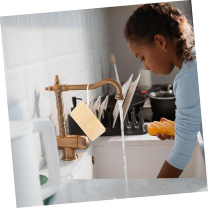 OATIPHO Kitchen Loofah Scrubber Dishwashing Sponge Design for Cleaning Durable Loofah Cloth for Stubborn