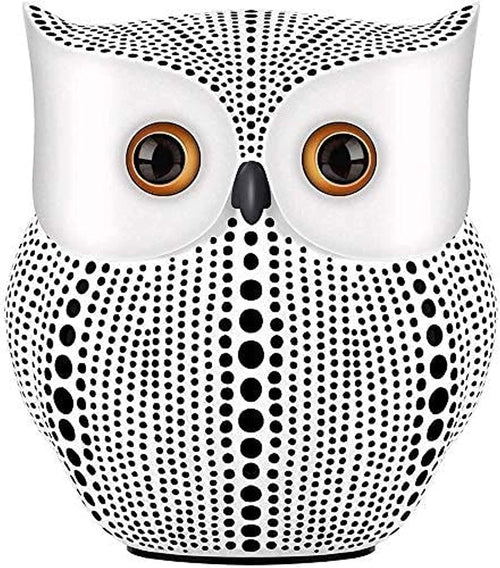 Owl Statue Home Decor (White) for Home Living Room Bedroom Bookshelf TV Stand Bedside Stand Office Decor