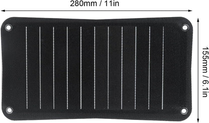 Tyenaza Solar Panel Charger, Outdoor Solar Power Charger ETFE Portable USB Solars Battery Chargers 5V Output for Camera, Water Pump, Small Fan, Power Bank