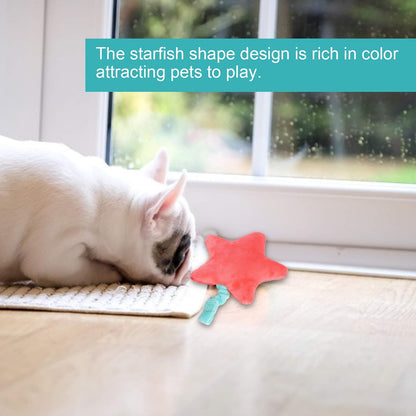REXVTNS Starfish Pet Chew Toy 3 Pack | Care orale di cotone pluviale morbido per cani/gatti | PET - Amichevole giocattolo mobile da masticare con corda per cuccioli e gattini