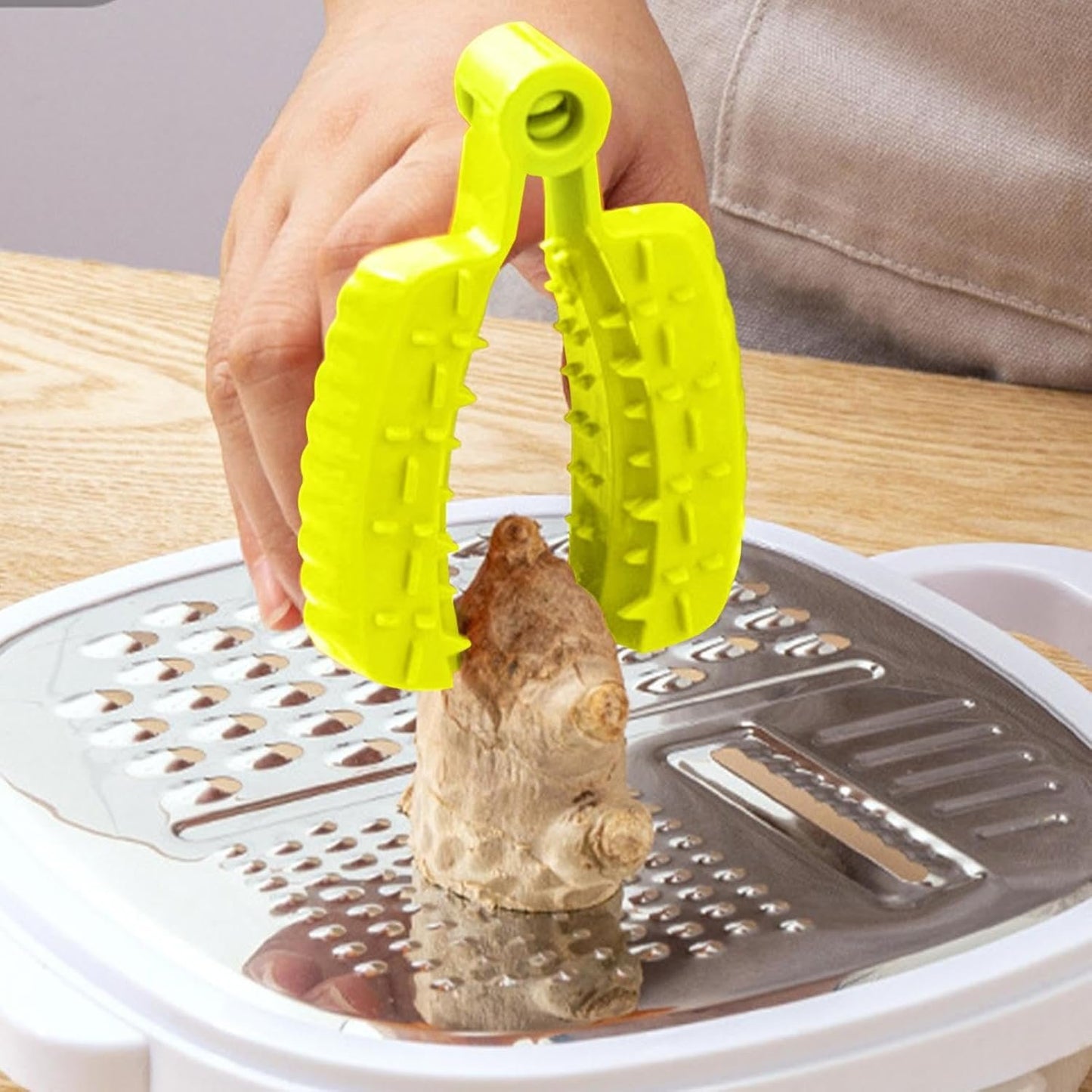 Finger Protector for Cutting Food | Non-Slip Fruit and Vegetable Slicer Guard – Safe Food Grabber Tool for Slicing Ginger, Chopping Onions, Dicing Produce in Kitchen, Ideal for Daily Meal Prep