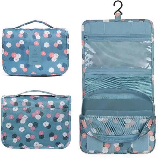 Kettion Hanging Travel Toiletry Bag, Foldable Hygiene Bag, Waterproof Wash Bag with Hanging Hook, Toiletries Bag, Skincare Bag, Cosmetic Bag, Portable Storage Bag for Bathroom Shower Makeup Organizer