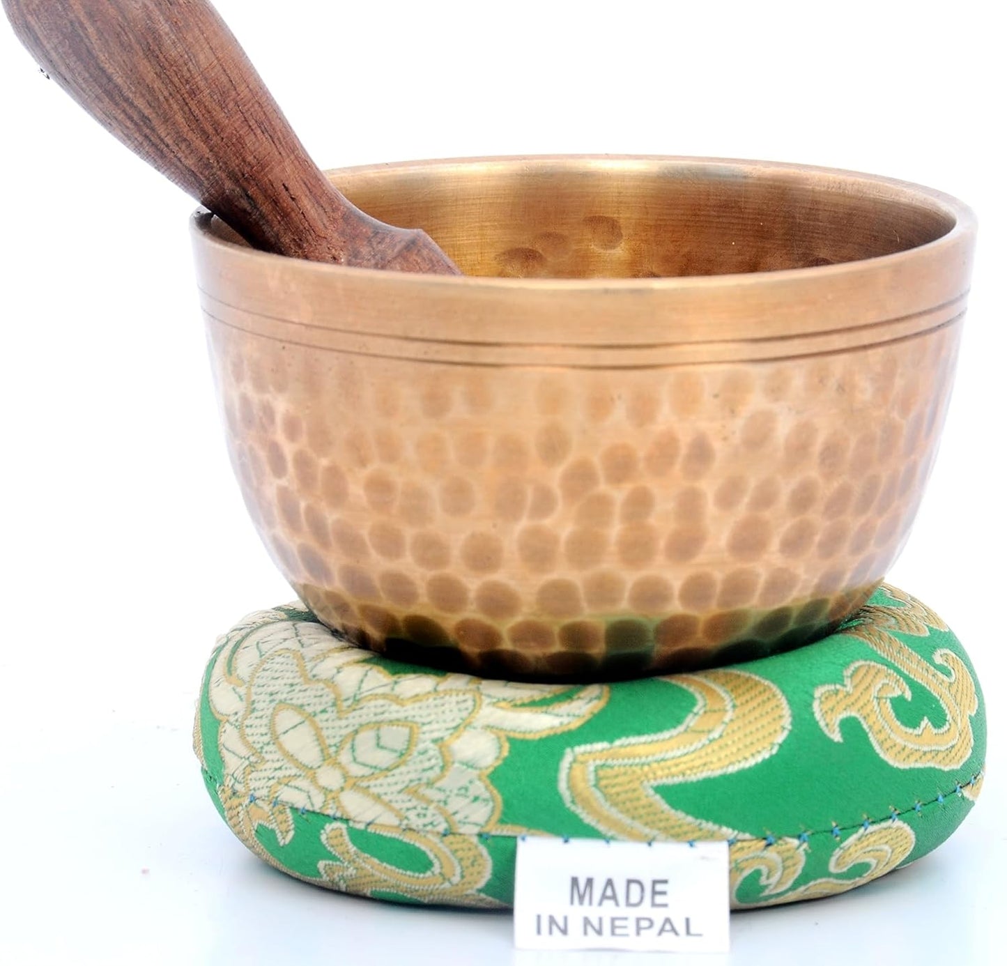 Tibetan Singing bowl set-Chakras Healing & Meditation Yoga Sound Bowl with Mallet and Silk Cushion-Handmade Singing bowl-3 inches Diameter