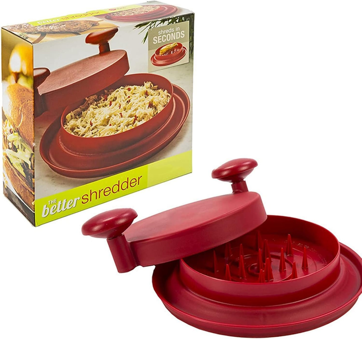 Multifunctional Chicken Shredder & Meat Separator - Shredded Beef Mincer for Baby Food Preparation - Essential Kitchen Tool for Easy Meal Prep (Red)