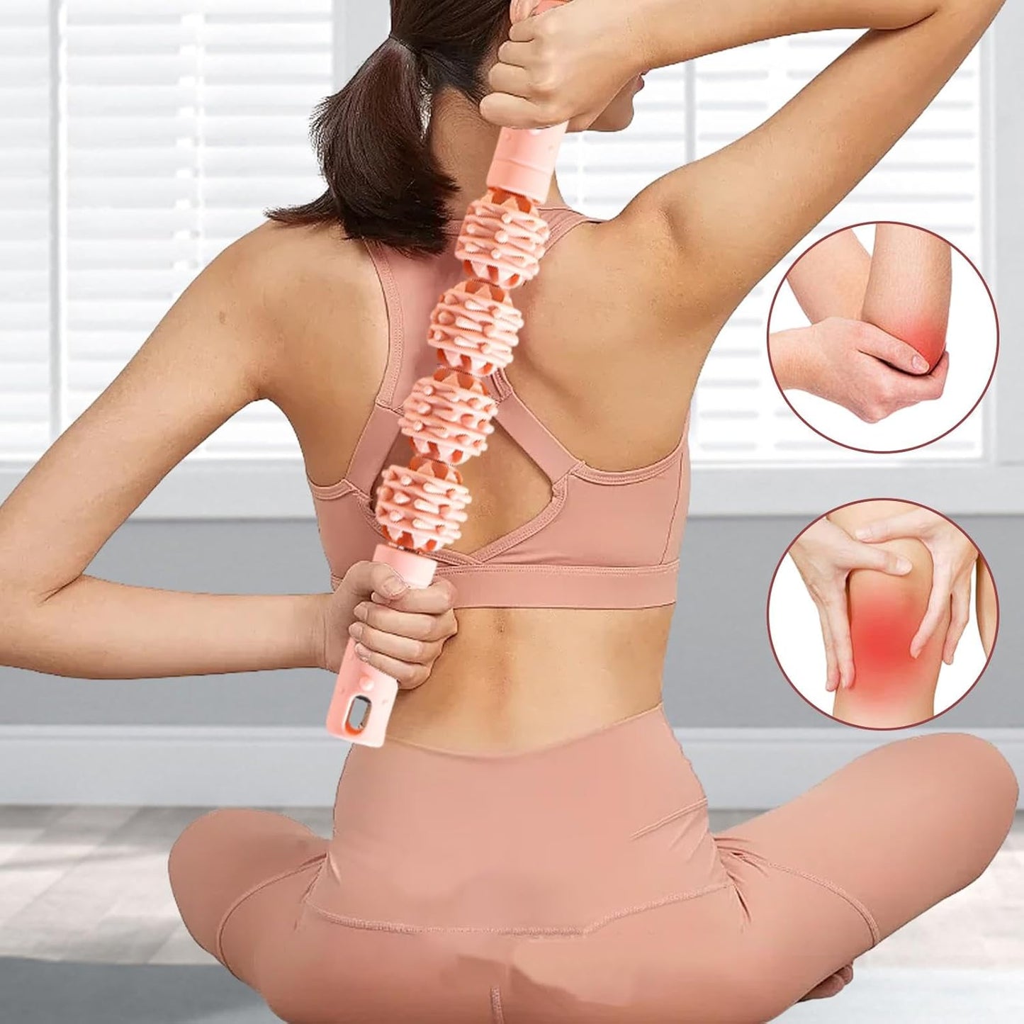 Muscle Roller Stick - Calf Roller for Muscles | Muscle Roller Stick for Athletes, Body Massage Sticks Tools Massager for Relief Muscle Soreness, Cramping and Tightness