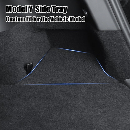 Yotsuba for Tesla Model Y Trunk Storage Bins, Rear Trunk Organizer Side Packets Tray for 2022-2024 Tesla Model Y 5-Seater (Newest Verion)